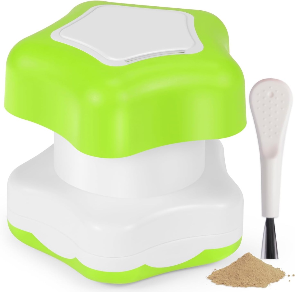 Johnbee Pill Crusher, Pill Grinder Fine Powder Extremely Fine. Magazyn. Pill Crushers dla osób starszych, rodziny i zwierząt domowych. Krzemionkowe krawędzie. Grind wielu tabletek na raz - Czyszczenie pędzla (zielony)