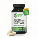 Zdrowy Gut HoloZyme Max Siła Digestive Enzymy 124; Zapobiega Bloating, Gaz, & Niestrawność w / Protape, Amylase, Lipase, Lactase, i więcej 124; 15 Słupki (Próbka butelki)