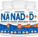 2200mg Liposomal NAD + Suplement, Suplement NAD do Energii Komórkowej, Starzenie Defese, 180 Kapsułki
