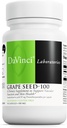 DAVINCI Labs Grape Seed - 100 - Suplement diety do wsparcia układu immunologicznego, funkcji naczyniowej i zdrowej skóry * - 100 mg Grape Seed Extract per Serving - Gluten- Free - 90 Kapsułki wegetariańskie