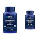Life Extension Bone Restore + Witamina K2 Witaminy i Minerały zachowują zdrowie i siłę kości & Super Omega-3 EPA / DHA Olej rybny, Sezame Lignans & Olive Extract