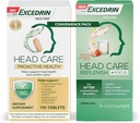 Excedrin Head Care Proactive Health Dietetic Supplement - 110 Count and Head Care Replenish Plus Focus Drink Mix from 24 Pakiety Convenience Pack