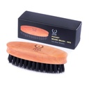 Szczoteczka do włosów ZEUS Pocket Beard & Mustache dla mężczyzn, narzędzie do pielęgnacji podróżnych z miękkim dzikiem Bristles dla stylizacji i detangling beard (Made in Germany) N92