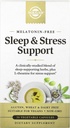 Solgar Sleep & Stress Support, Kapsułki roślinne, Melatonina Free, Pomaga Relax, Spokój, Upadek Asleep szybko, Poprawa jakości snu z Valerian, Passionflower, Chmiel, Non-GMO, 15 Sług, 30 Hrabia