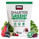 FORCE FACTOR Smarter Zielone Superfood Chews, Zielone i Superfood z Probiotyki, Przeciwutleniacze i Fiber, Suplement Zielonych do wsparcia trawienia, tlenek azotu i energii, 60 Soft Chews