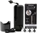 Wush Pro By Black Wolf- Deluxe Water Powered Ear Cleaner- Safe & Effective- Electric Triple Jet Stream 3 Pressure Settings For Ear Wax Buildup- Ear Wax Removal Kit- Water Resistant USB Rechargeable
