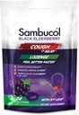Sambucol Black Elderberry Cough Relief Lozenges - Kapsułki dla dorosłych, Sambucus Elderberry Lozenges, z Ivy Leaf, Cough & Mucus Relief, Wsparcie immunologiczne, Berry Eucalyptus - 24 Count, 3 Pack