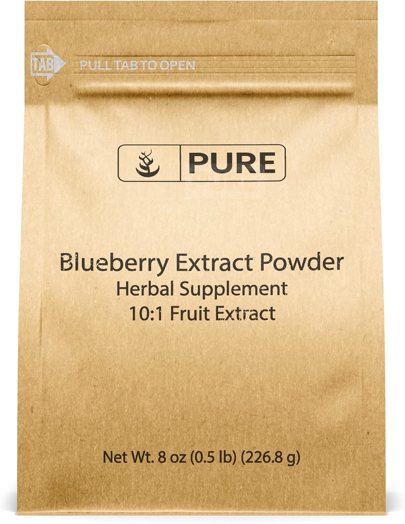 Ekstrakt Czystych Składników Oryginalnych Blueberry (8oz) Non-GMO, Gluten- free, Non Fillers lub dodatki