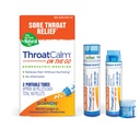 Boiron ThroatCalm On The Go Travel Essential for Relief of Sore Throat, or Scratchy, Red or Dry Throat, and Hoarseness - 2 Count (160 Pellets)