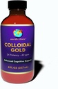 Earth Clinic ® Colloidal Gold - 2X Koncentrated 40 ppm, 8 fl oz Amber Bottle for Enhanced Brain Health & Wsparcie Cognitive