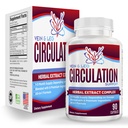 Vein & Leg Circulation Supplement (All- in-1) Wsparcie zdrowotne z 8 Aktywne składniki 124; Blood Circulation Booster Formuła 124; Leg & Vein Suplementy 124; 1-Miesiąc Dostawy 124; 90 Kapsułki