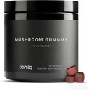 Mushroom Gummies - Ultra High Potency 10: 1 Ekstrakt z grzywą Lwa, Chaga & Reishi - Potężny 10- Mushroom Blend - Third- Party Lab Tested - 90 Gummies