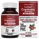 CranEaze ®: ekstrakt z soku żurawinowego Plus D- Mannose - 36 mg PAC, 100% Rozpuszczalny PAC - Wspiera Trakt moczowy Zdrowie - Najbardziej skuteczne pigułki żurawinowe dla kobiet, UTI Suplement żurawinowy - 60 Kapsułki