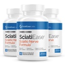 SciatiEase Sciatic Nerve Health Support Supplement - Nerve Support Formula z AlphaPalm, Pea, witaminy B Complex, Alpha Lipoic Acid 300mg - 3 butelki