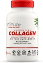 Full Life Zhydrolizowany Kolagen Suplementy - Kolagen bydlęcy Pigułki dla kobiet i mężczyzn - Kosher Kolagen Kapsułki, Gluten- Free - 90 Kapsułki wegetariańskie 2,500mg
