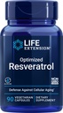 Life Extension Zoptymalizowany resweratrol, 90 Kapsułki wegetariańskie