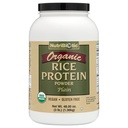 Żywotny białko białkowe biotic Certified Organic Rice Plain, 3 Funt 124; Niskowęglowodanowe białko wegańskie Proszek 124; Surowy, certyfikowany Kosher & Keto Friendly 124; Made Without Chemicals, GMO & Gluten