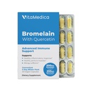 VitaMedica Bromelain & Quercetin Supplement - 500mg Bromelain 250mg Quercetin - 2400 GDU for Immunity, Joint Support, Inflatitis and Muscle Recovery - 20 Vegan kapsułki - 5 Day Supply