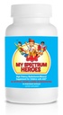 My Spectrum Heroes Children 's Multivitamin Supplement - Acetyl- l-karnityna, Cholina, Koenzym Q10, Inositol, MSM, MTHF, NAC for Daily Nutritional Help and Cognitive Health (150 kapsułki)