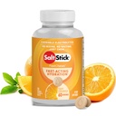 SaltStick Electrolyte FastChews - 120 Count Orange Flavor - Pigułki do nawilżania elektrolitów do nawadniania, Stody solne, Odwodnienie