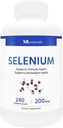 ML Naturals Selenium 200mcg 240 Kapsułki roślinne. Obsługuje zdrowie immunologiczne, NSF- Certified & cGMP- Compliant