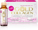 GOLD COLLAGEN Pure - Suplementy kolagenowe dla kobiet i mężczyzn z biotyną do wzrostu włosów, skóry i paznokci - anty zmarszczkowy system immunologiczny booster z kwasem hialuronowym, witamina C, B6 i cynk, 1 opakowanie 10x50 ml