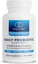 Equilife Daily Probiotic Support, 50 Billion CFU, 8 Probiotic Strains, Digestive and Gut Health Supplement for Men and women, Gluten Free, Soy and Dairy Free, Non GMO, American Made, 60 kapsułki