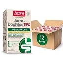 Jarrow Formulas Jarro- Dophilus EPS Probiotyki 10 Miliard CFU dla wsparcia trakcji jelitowej, suplement probiotyczny dla Gut zdrowia dla kobiet i mężczyzn, 120 Kapsułki wegetariańskie, Do 60 Day Supply, Opakowanie 12