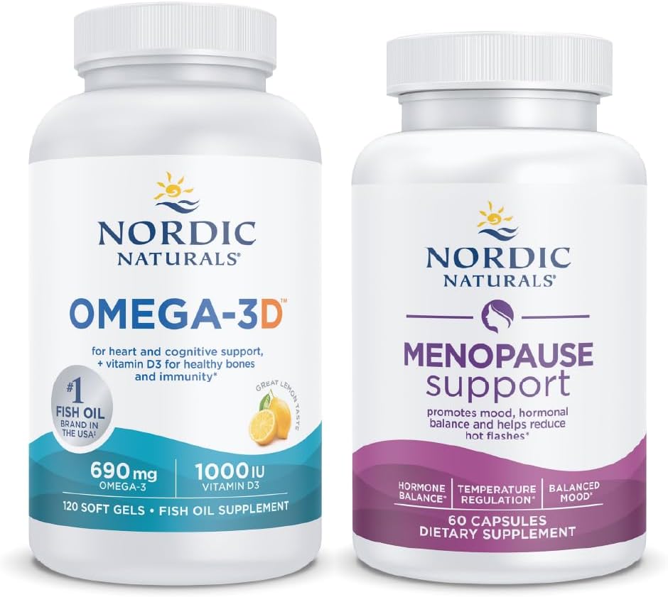 Nordic Naturals Starter Pack - Menopauza Wsparcie i Omega- 3D