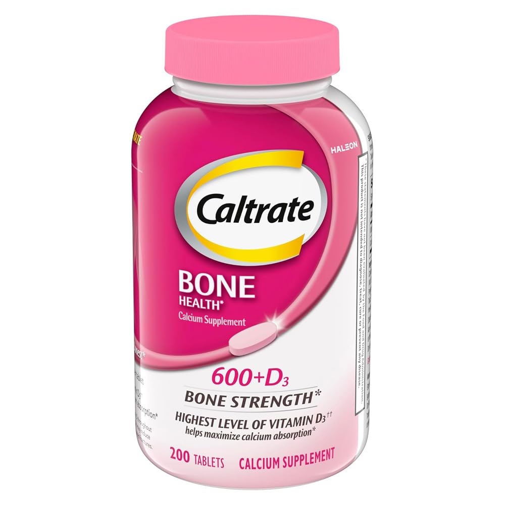 Caltrate 600 Plus D3 tabletki uzupełniające wapń i witaminę D, suplementy zdrowia kości dla dorosłych - 200