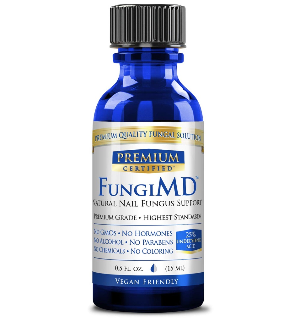 FungiMD - Wsparcie paznokci - Kwas undecylenowy 25% i olej z drzewa herbacianego - Naturalne składniki do łagodzenia głęboko zakorzenionych objawów - .5 Fl. Oz - Trzeci Tested Party, Made in USA