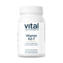 Vital Nutrigents Witamina K2- 7 XI124; Promotes Cardival, Heart, Bone Health * XI124; Witamina K2 + MK7 XI124; Wegański suplement witaminy K XI124; Gluten, Dairy, Soy Free XI124; Non-GMO XI124; 60 Kapsułki