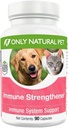 Tylko naturalny układ immunologiczny Pet Wzmocnienie Suplement dla psów - Wzmacnianie Zdrowe Celular, Digestive, & Wątroba Funkcje - Multivitamin Beta- Glukan & Przeciwutleniacz - 90 Kapsułki