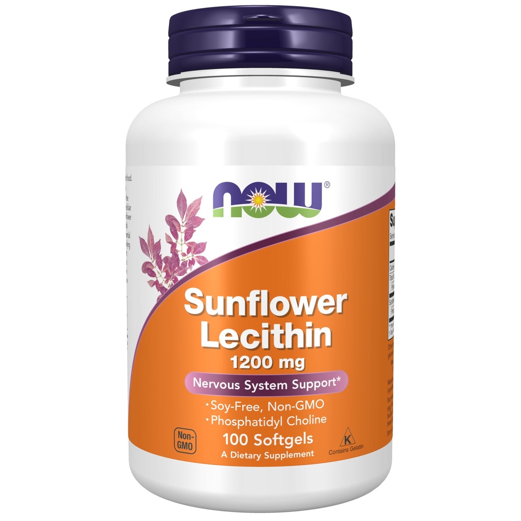 Teraz Foods Supplements, Lecytyna słonecznikowa 1200 mg z Choliną Fosfatydylową, 100 Softgels