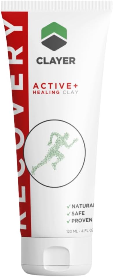 Uzdrawiająca wapnia Bentonit Clay dla mięśni i bólu stawów - Ready-to-use - 100% Natural - Scientific Proven - 4 fl. oz.