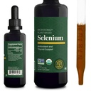 Global Healing Center - Selenium 200mcg, Selenium Supplement Drops with Organic Ingredients, Antioksydants for Thyroid and Immune Support, Non-GMO & gluten- Free, for Men & Women - 2 Fl Oz