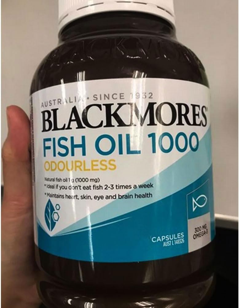 Blackmores Bezzapachowy olej rybny 1000 60 Kapsułki. (Szczery Sukces)