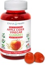 Eniva Health Apple Cider Vinegar Gourmet Gummy Vitamins 60 Ct USDA Organic ACV Vegan Gluten Free Non-GMO with The Mother B9 B12 Beetroot Pomegranate Energy Curb Crages Detox Cleanse Immunity