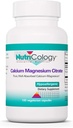 Nutricology Wapnia Magnezu Citrate Supplement - Bone Health, z Wapnia Cytrate, Czysty, Well- Absorbowane, Kapsułki wegetariańskie - 100 Count