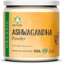 Proszek korzeniowy organiczny Ashwaganda 124; 5,29oz Proch wielokrotnego użytku