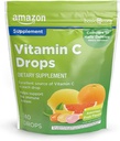 Basic Care witaminy C Suplement Dropy, Lemon, Pomarańczowy i Grejpfrut, 140 liczba (Poprzednio SoundHealth)