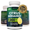 Citrus Bergamot Supplement - 150: 1 Extract, 1200mg per Serving, 80% Polifenoli, Supplement for High Cholesterol, Italian Sourced, 60 Count, 1 Month Supply, Made in The USA