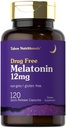 Tahoe Nutritionals Melatonin 12 mg Xiv 124; 120 Quick Release kapsułki Xiv 124; Drug Free Supplement Xiv 124; Non-GMO, Gluten Free
