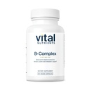 Vital Nutrigents Witamina B- Complex XI124; Wegan Wysoka potencja Methylled B Complex Vitamin XI124; B Vitamin Support Energy Production, Metabolizm i Heart Health * XI124; Gluten, Dairy, Soy Free XI124; 60 Kapsułki