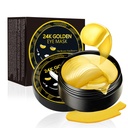 Pod plasterkami oczu, 24K złotej maski oczu, 60PCS pod maską oczu, Kolagen żel Pats Patch zabiegi dla błyszczące zmarszczki Puffy Oczy Ciemne Circles Anti-Aging Moisturizing, cienkie linie torby oko kobiety
