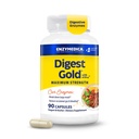 Enzymedica Digest Gold + ATPro, Maksymalna wytrzymałość, Szybkie aktorstwo, Pomaga Digest dużych posiłków, do dmuchania i gazu, 90 Kapsułki