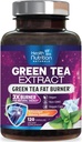 Green Tea Extract Pills - 98% Standaryzowane EGCG 1300mg 3X Siła dla energii naturalnej - Wspomaga serce i przeciwutleniacz Zdrowie Ziołowe i immunologiczne Suplement Supplement Polifenole i Katechiny - 120 Kapsułki