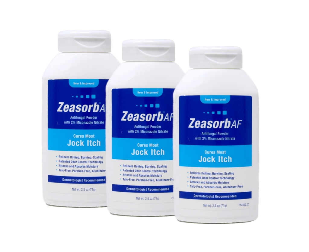 Zeasorb Antygrzybiczy Proszek, Jock Itch 2.5 Oz (3 opakowania)