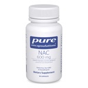 Pure Encapsulations NAC 600 mg - N- Acetyl Cysteine NAC Supplement for Lung Health & Immune Support, Liver Support & Antioksydants * - with Freeform N- Acetyl- L- Cysteine - 30 Capsules