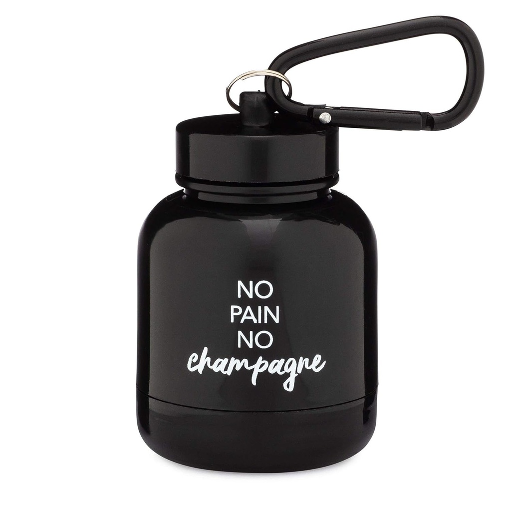ONMYWHEY - Proszek proteinowy & Suplement Keychain Funnel, przenośny pojemnik To- do siłowni, treningi, fitness, & Travel - TSA Zatwierdzone, No Pain No Champagne